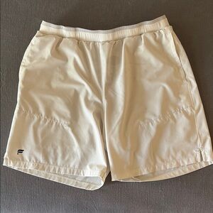 Fabletics White Lined Athletic Shorts for Men